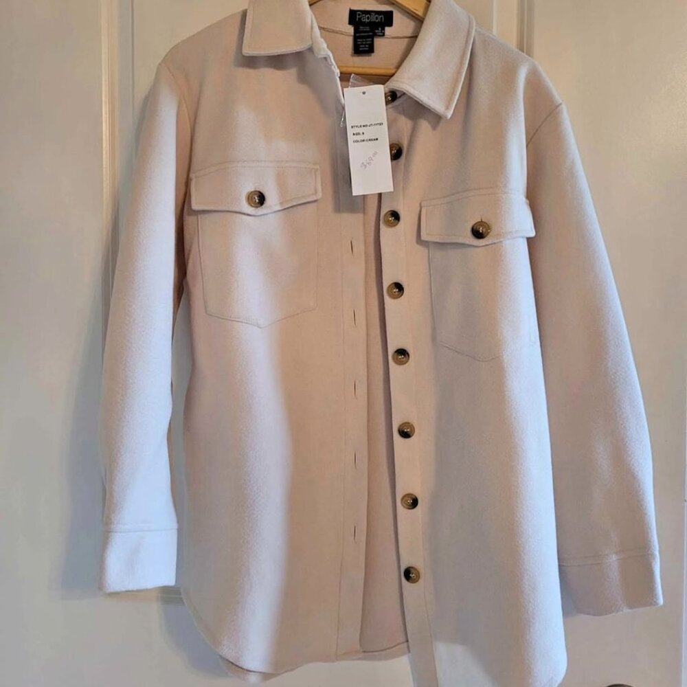 Cream Colored Shacket